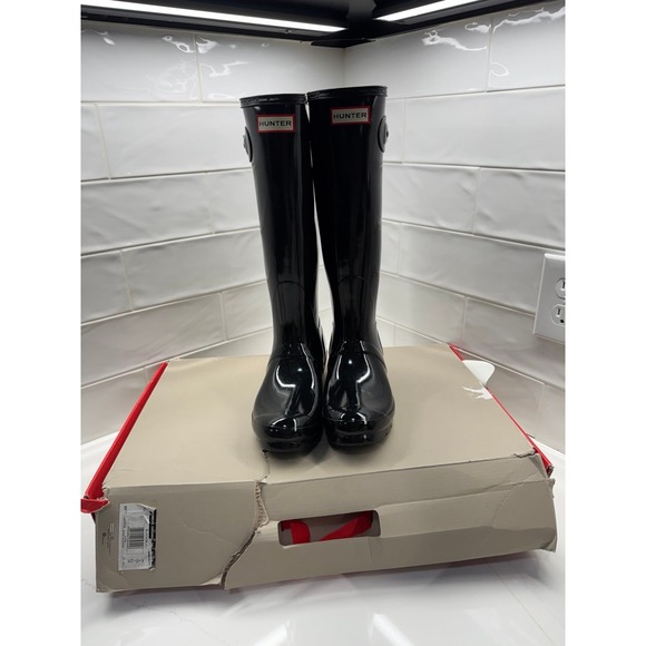 Hunter Shoes - Women's Original Tall Gloss Rain Boots SIZE 7 HUNTER